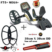 Fisher F75+ BRAND NEW SOFTWARE MEGA + - 2 search coils