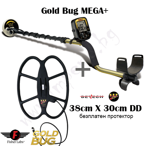 Fisher Gold Bug MEGA+ -2 сонди и подаръци - Щракнете върху Изображение, за да затворите