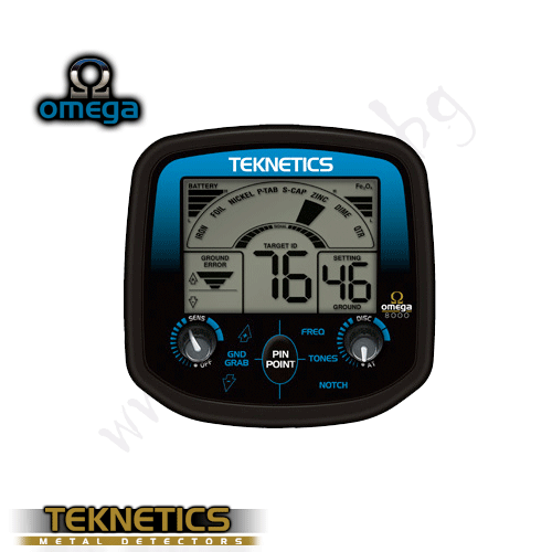 Металотърсач Teknetics Omega 8000 PRO MEGA ULTIMATE 2 сонди - Щракнете върху Изображение, за да затворите