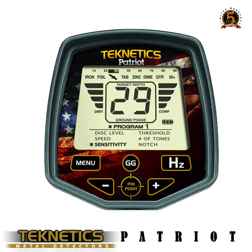 Металотърсач Teknetics Patriot 13Khz - Щракнете върху Изображение, за да затворите