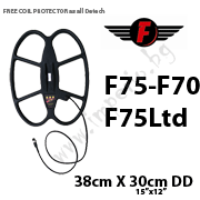 Search coil for Fisher F75ltd,F75,F70 38x30cm.DD