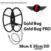Search coil for Fisher Gold Bug,Gold Bug PRO 38x30cm.DD
