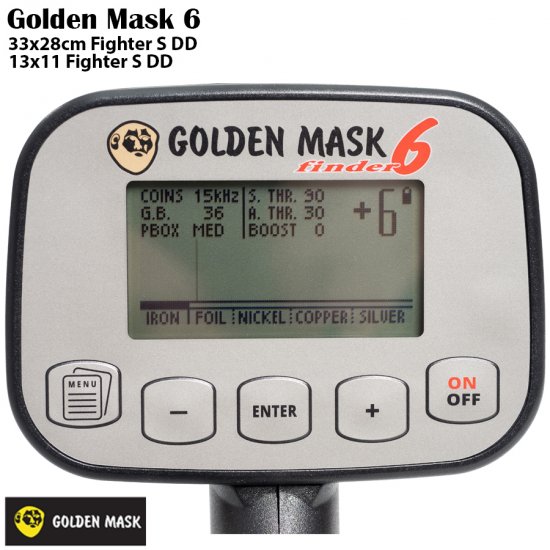 Металотърсач Golden Mask 6 - 5-15-30khz и подаръци - Щракнете върху Изображение, за да затворите