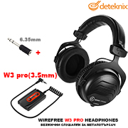 Безжични слушалки за металотърсачи W3 PRO на Deteknix