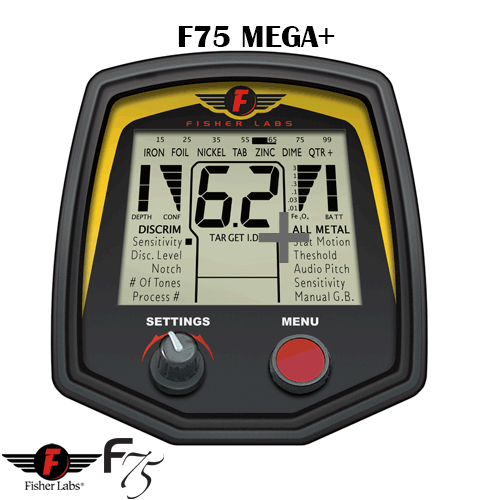Fisher F75+ НАЙ-НОВ СОФТУЕР DST MEGA + - 2 сонди и подаръц - Щракнете върху Изображение, за да затворите