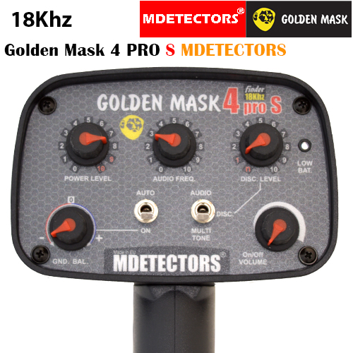 Металотърсач Golden Mask 4 PRO S-LITE MDETECTORS - 18Khz с 30х25 - Щракнете върху Изображение, за да затворите