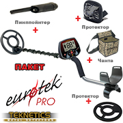 Метаолдетектор Teknetics Eurotek PRO ПАКЕТ и много подаръци